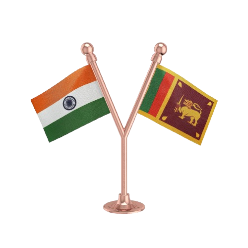 India-Lanka Flags