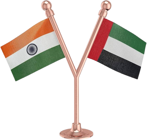 India-UAE Flags